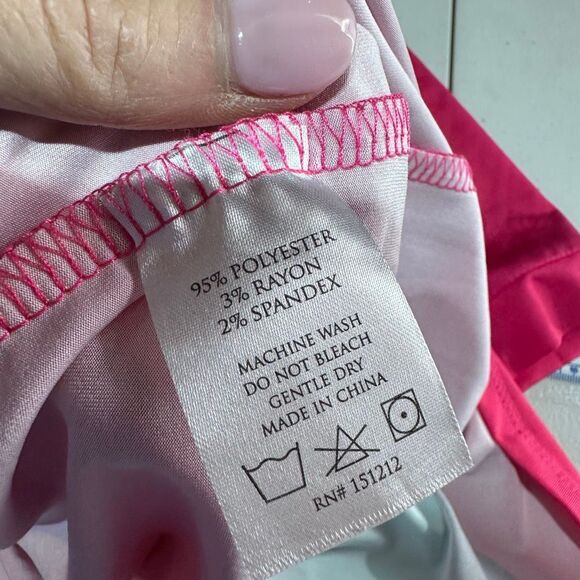 MARY SQUARE NWT Petal Passion Tunic Dress Size Medium Pink Liquid Knit Stretch - Picture 8 of 10